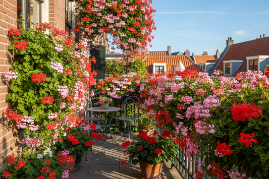 Balkonplanten verzorgen tijdens vakantie | Tips voor hanggeraniums